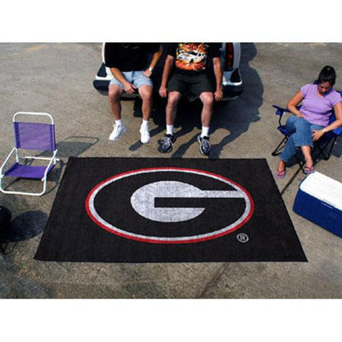 Georgia Bulldogs NCAA Ulti-Mat Floor Mat (5x8') G Logo on Black