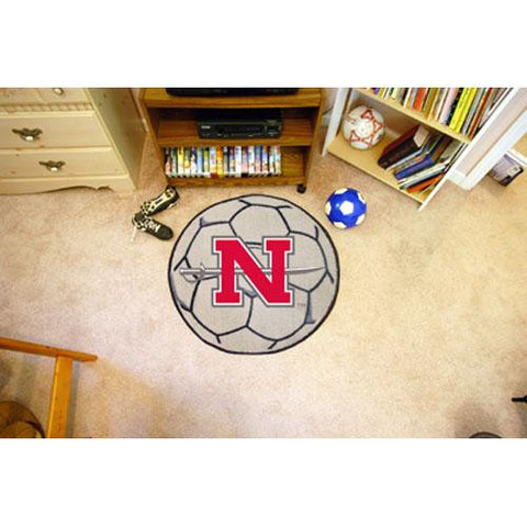 Nicholls State Colonels NCAA Soccer Ball Round Floor Mat (29)