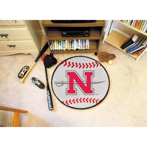 Nicholls State Colonels NCAA Baseball Round Floor Mat (29)