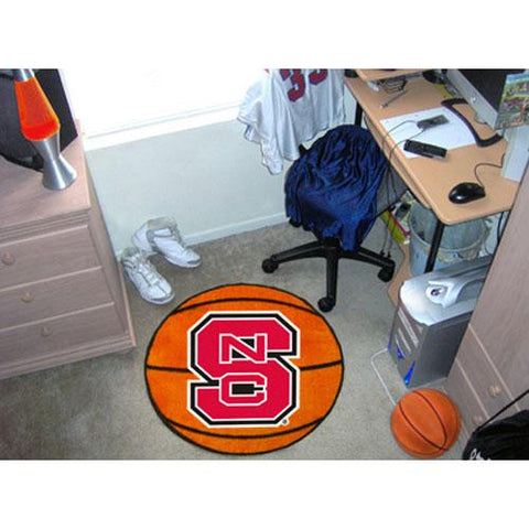 North Carolina State Wolfpack NCAA Basketball Round Floor Mat (29)