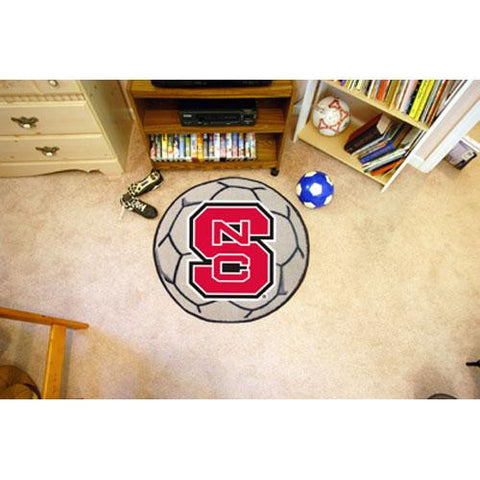 North Carolina State Wolfpack NCAA Soccer Ball Round Floor Mat (29)