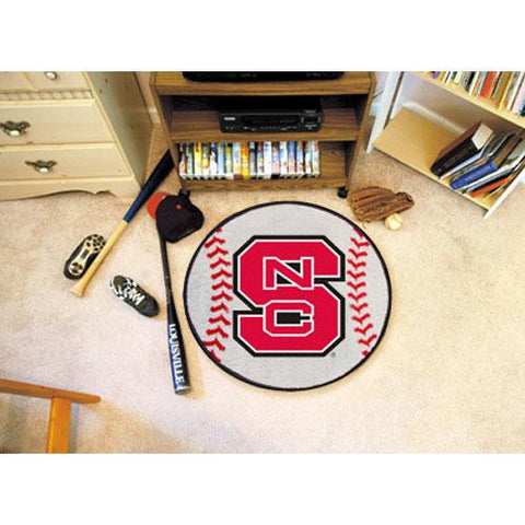 North Carolina State Wolfpack NCAA Baseball Round Floor Mat (29)