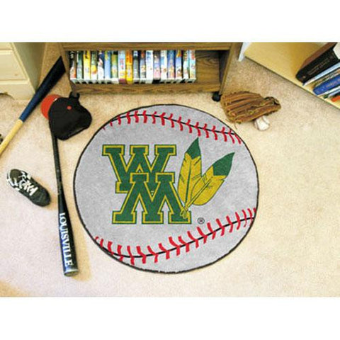 William & Mary Tribe NCAA Baseball Round Floor Mat (29)