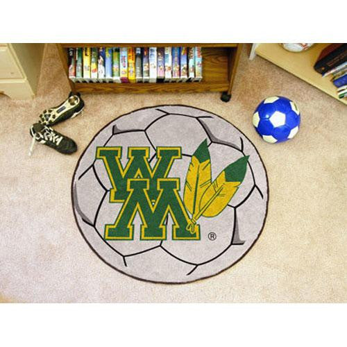 William & Mary Tribe NCAA Soccer Ball Round Floor Mat (29)