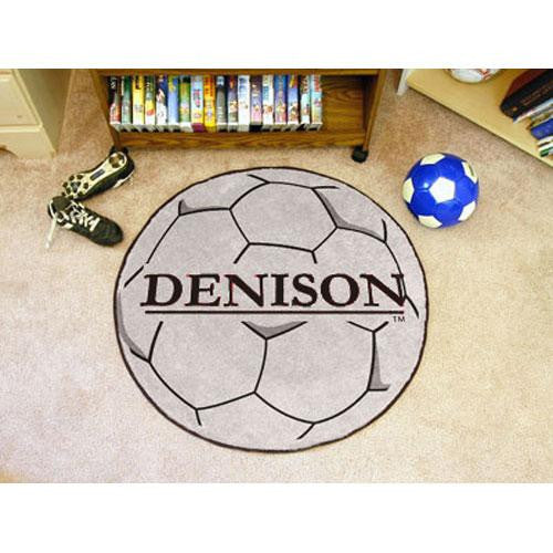 Denison Big Reds NCAA Soccer Ball Round Floor Mat (29)