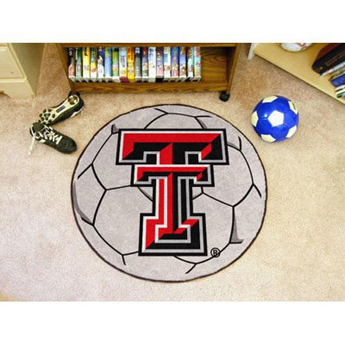 Texas Tech Red Raiders NCAA Soccer Ball Round Floor Mat (29)