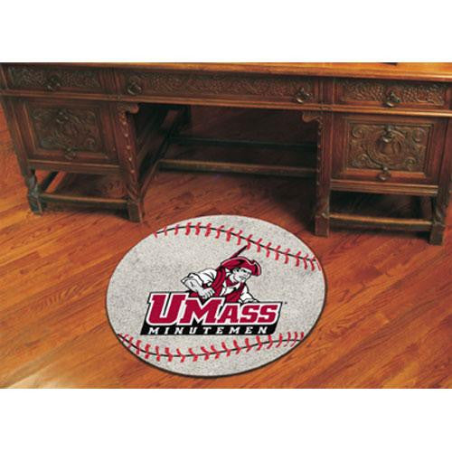 Massachusetts Minutemen NCAA Baseball Round Floor Mat (29)