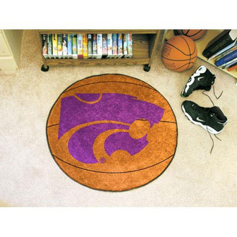 Kansas State Wildcats NCAA Basketball Round Floor Mat (29)