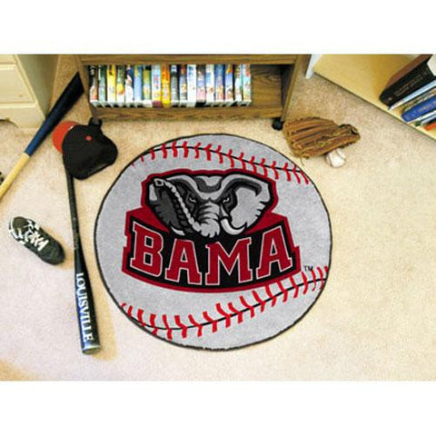 Alabama Crimson Tide NCAA Baseball Round Floor Mat (29)