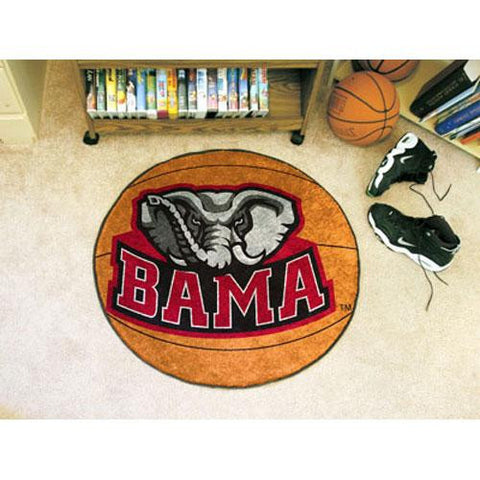 Alabama Crimson Tide NCAA Basketball Round Floor Mat (29)