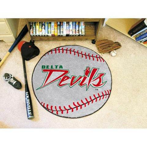 Mississippi Valley State Delta Devils NCAA Baseball Round Floor Mat (29)