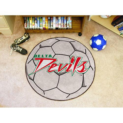 Mississippi Valley State Delta Devils NCAA Soccer Ball Round Floor Mat (29)