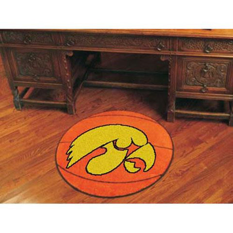 Iowa Hawkeyes NCAA Basketball Round Floor Mat (29)