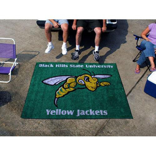 Black Hills State Yellow Jackets NCAA Tailgater Floor Mat (5'x6')