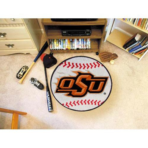 Oklahoma State Cowboys NCAA Baseball Round Floor Mat (29)