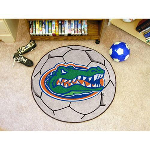 Florida Gators NCAA Soccer Ball Round Floor Mat (29) Gator Head