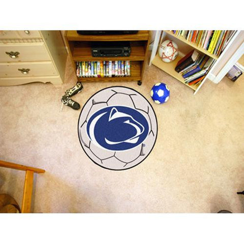 Penn State Nittany Lions NCAA Soccer Ball Round Floor Mat (29)