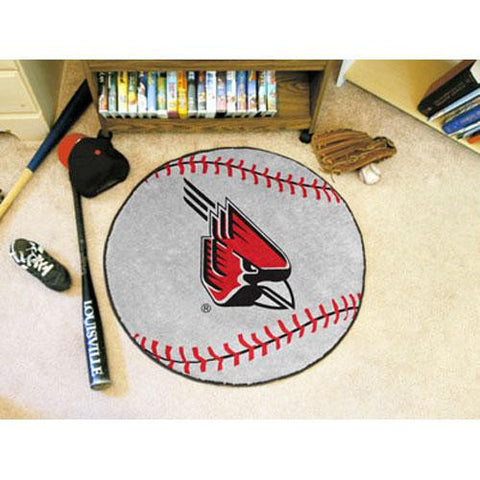 Ball State Cardinals NCAA Baseball Round Floor Mat (29)