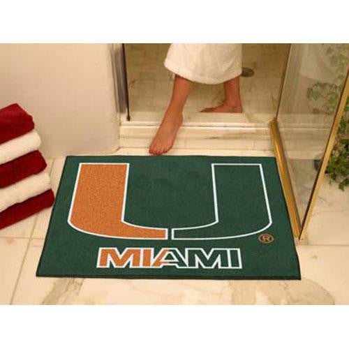 Miami Hurricanes NCAA All-Star Floor Mat (34x45) U Logo