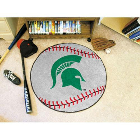 Michigan State Spartans NCAA Baseball Round Floor Mat (29)