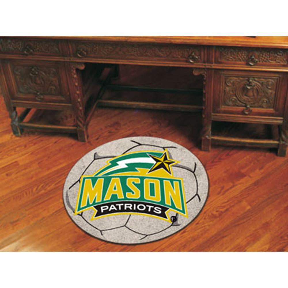 George Mason Patriots NCAA Soccer Ball Round Floor Mat (29)