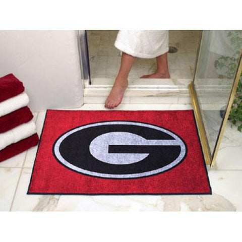 Georgia Bulldogs NCAA All-Star Floor Mat (34x45) G Logo on Red