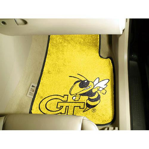 Georgia Tech Yellowjackets NCAA Car Floor Mats (2 Front) Yellow