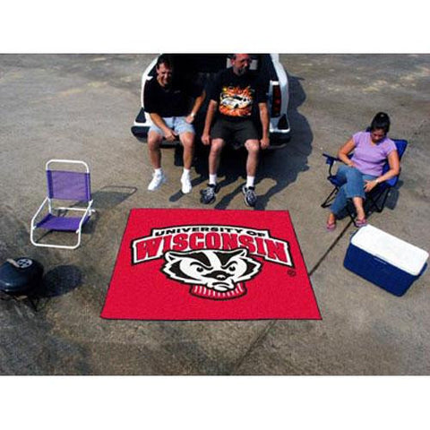 Wisconsin Badgers NCAA Tailgater Floor Mat (5'x6') Badger Logo