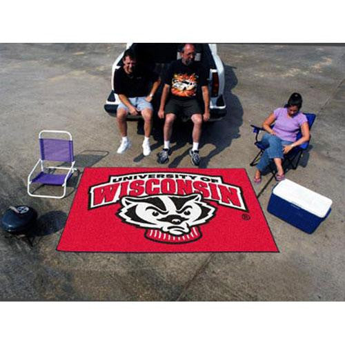 Wisconsin Badgers NCAA Ulti-Mat Floor Mat (5x8') Badger Logo