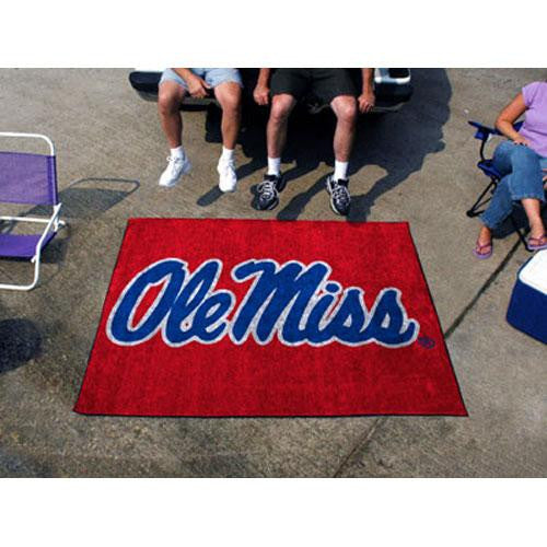 Mississippi Rebels NCAA Tailgater Floor Mat (5'x6') Ole Miss Logo