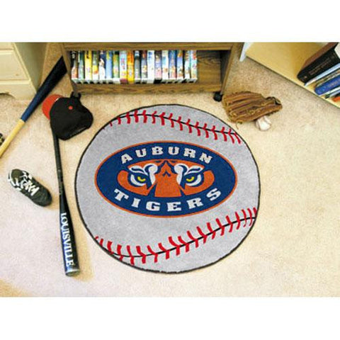 Auburn Tigers NCAA Baseball Round Floor Mat (29) Tiger Eye