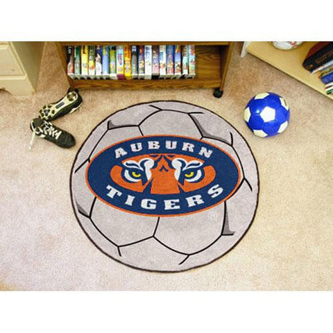 Auburn Tigers NCAA Soccer Ball Round Floor Mat (29) Tiger Eye