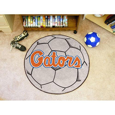 Florida Gators NCAA Soccer Ball Round Floor Mat (29) Gator Script