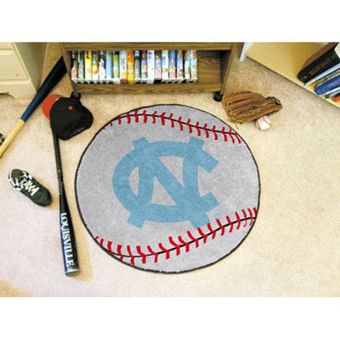 UNC - Chapel Hill NCAA Baseball Round Floor Mat (29) NC Logo