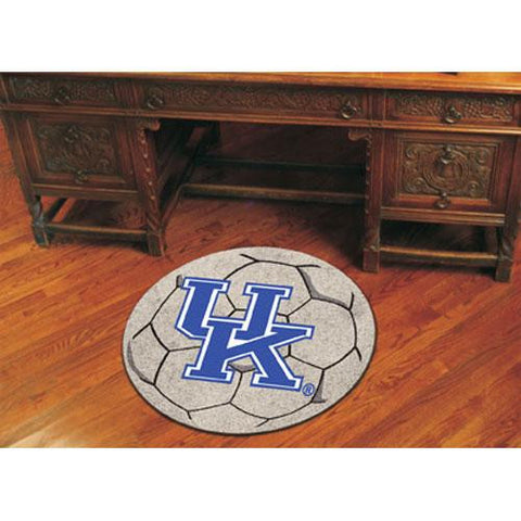 Kentucky Wildcats NCAA Soccer Ball Round Floor Mat (29) UK Logo