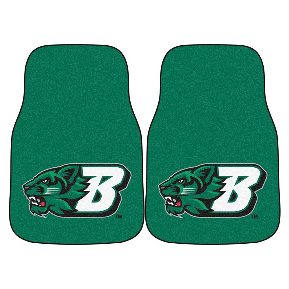 Binghamton Bearcats NCAA 2-Piece Printed Carpet Car Mats (18x27)