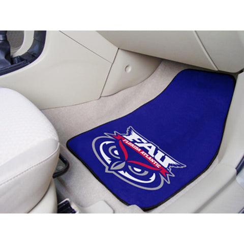 Florida Atlantic Owls NCAA 2-Piece Printed Carpet Car Mats (18x27)