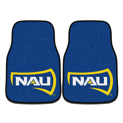 Northern Arizona Lumberjacks NCAA 2-Piece Printed Carpet Car Mats (18x27)