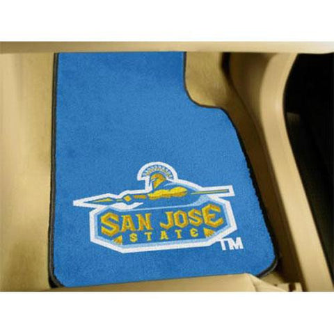 San Jose State Spartans NCAA 2-Piece Printed Carpet Car Mats (18x27)