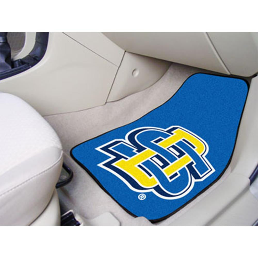 South Dakota State Jackrabbits NCAA 2-Piece Printed Carpet Car Mats (18x27)