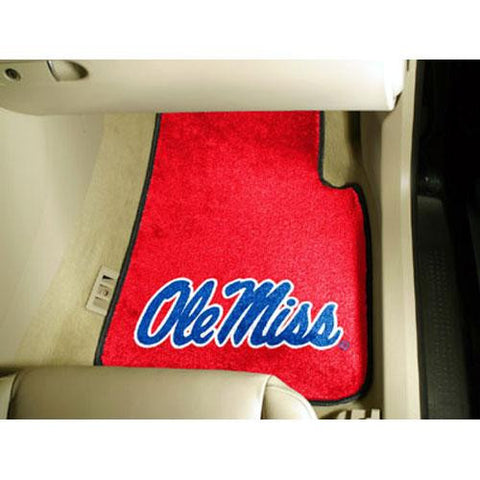 Mississippi Rebels NCAA Car Floor Mats (2 Front) Ole Miss Logo