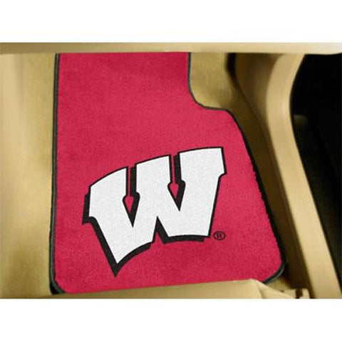 Wisconsin Badgers NCAA Car Floor Mats (2 Front) W Logo