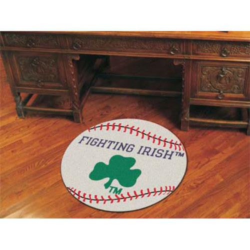 Notre Dame Fighting Irish NCAA Baseball Round Floor Mat (29) Fighting Irish Logo