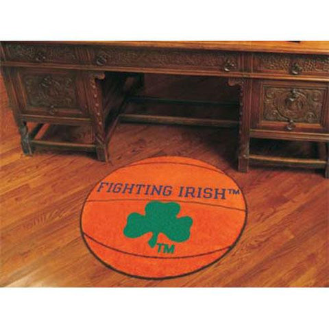 Notre Dame Fighting Irish NCAA Basketball Round Floor Mat (29) Fighting Irish Logo