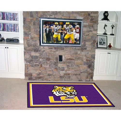 Louisiana State Fightin Tigers NCAA Floor Rug (60x96) LSU Logo