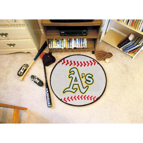 Oakland Athletics MLB Baseball Round Floor Mat (29)