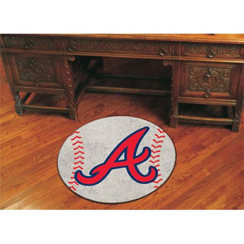 Atlanta Braves MLB Baseball Round Floor Mat (29)