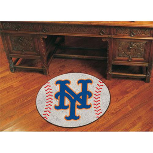 New York Mets MLB Baseball Round Floor Mat (29)