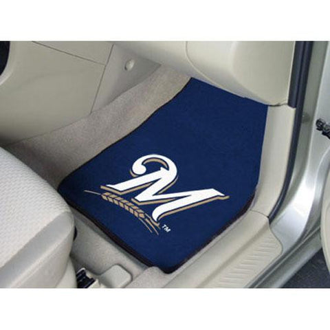 Milwaukee Brewers MLB Car Floor Mats (2 Front)