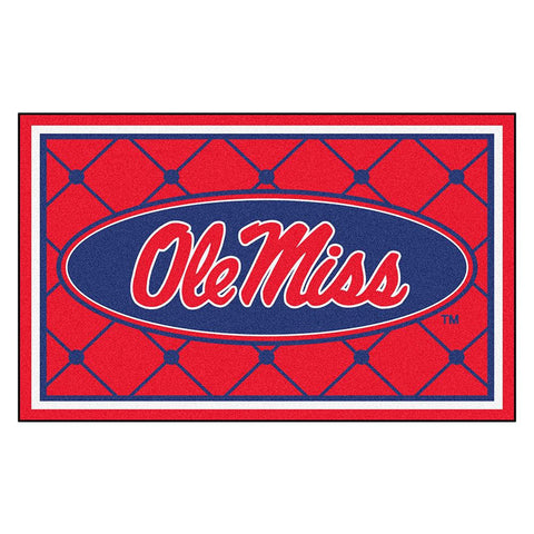 Mississippi Rebels NCAA 4x6 Rug (46x72)